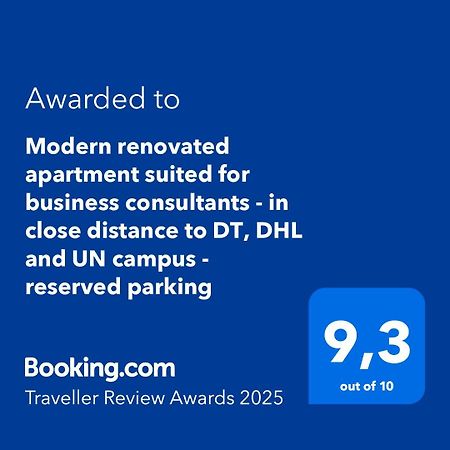 Modern Renovated Apartment Suited For Business Consultants - In Close Distance To Dt, Dhl And Un Campus - Reserved Parking Bonn Exterior foto